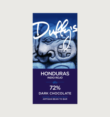 Picture of duffy's honduras dark bar on a grey background