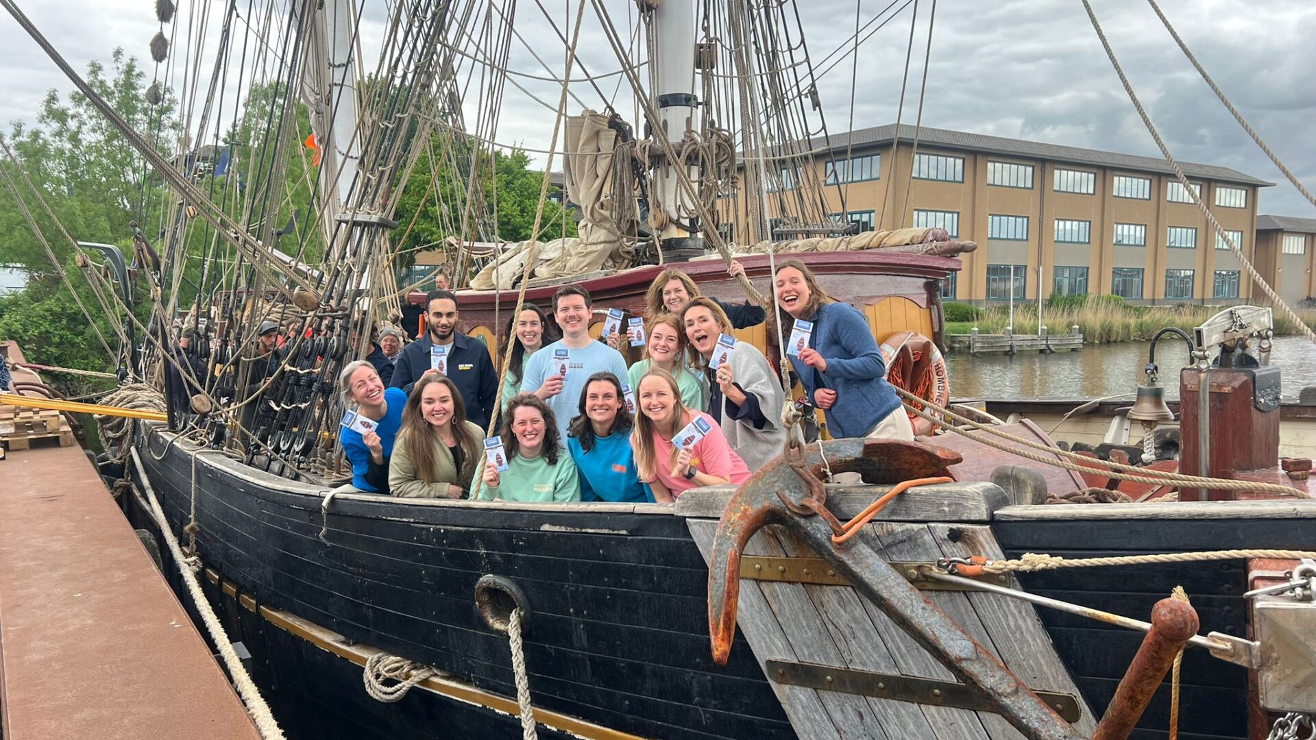 chocoalatemakers on the tres hombres ship