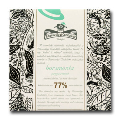 Rózsavölgyi Csokoládé - Dark 77% with Peppermint
