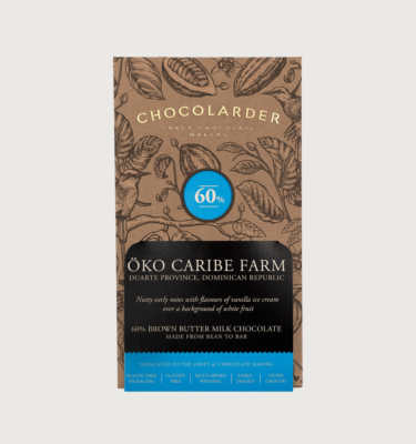 Picture of chocolarders oko caribe brown butter milk bar on a grey background