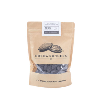 Cocoa Runners Chocolate Buttons for Baking, Cooking, & Drinking - Menakao 100% Cocoa