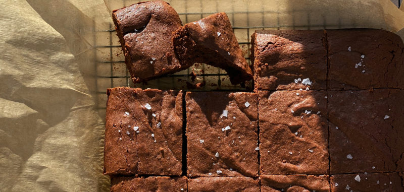 sea salted chocolate brownies