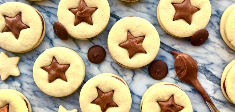 craft chocolate star biscuits