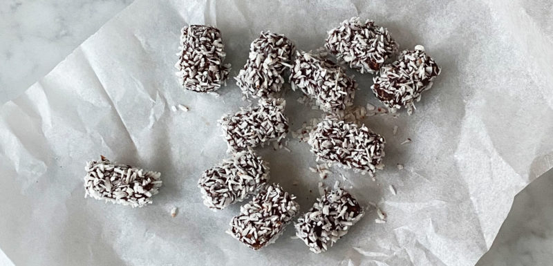 vegan chocolate marshmallow snowballs