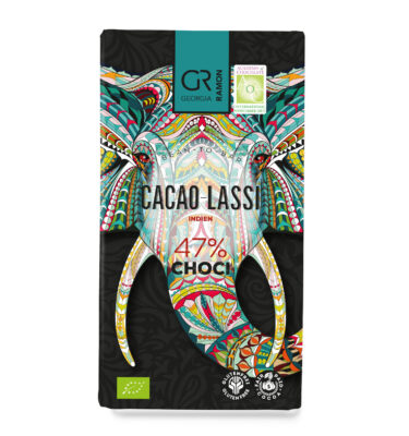 Georgia Ramon cacao lassi milk chocolate bar