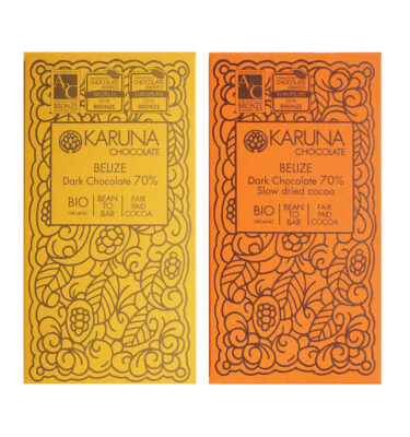 Two (almost) identical bars with different time drying the beans