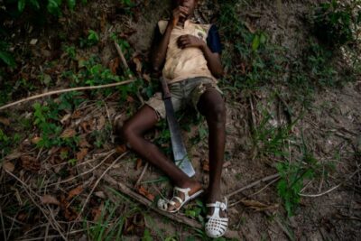 child worker in cocoa farm