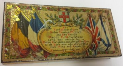 Rowntree's chocolate tin gifted to soldiers during World War 1