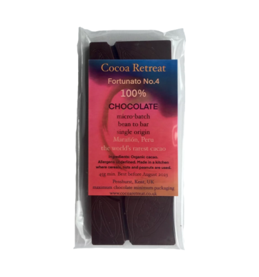 Cocoa Retreat - Maranon, Peru, 100% Dark Chocolate