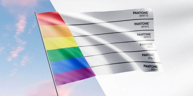 lgbt flag pantone numbers