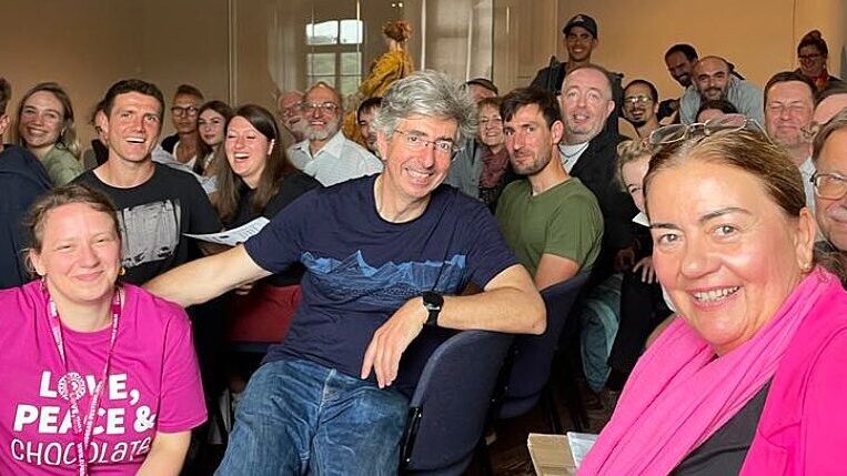 spencer with other attendees at eurobean