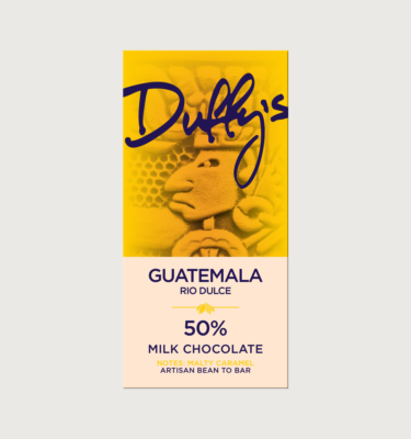 Picture of Guatemala rio dulce 50% milk bar on a grey background