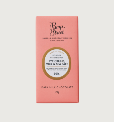 Picture of pump streets rye crumb milk bar on a grey background.