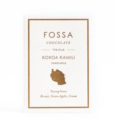 Fossa – Kokoa Kamili, Tanzania 72% Dark Chocolate Bar