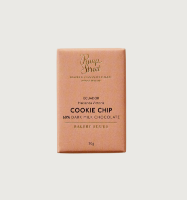 A small and squarish mushroom-coloured bar on a grey background. The Pump street logo is in gold, and the text on the rest of the bar is black.