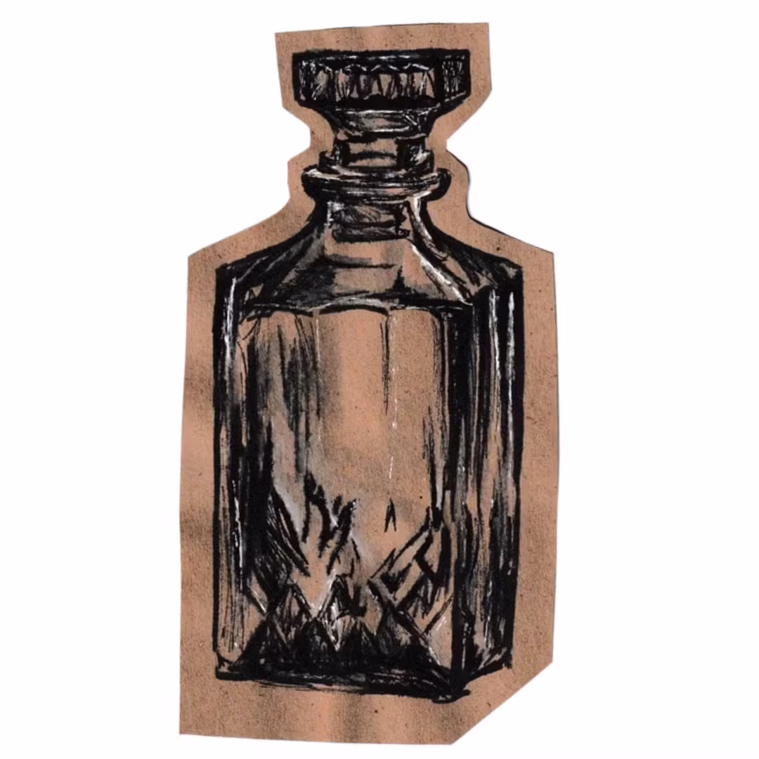 illustration of a decanter of whisky